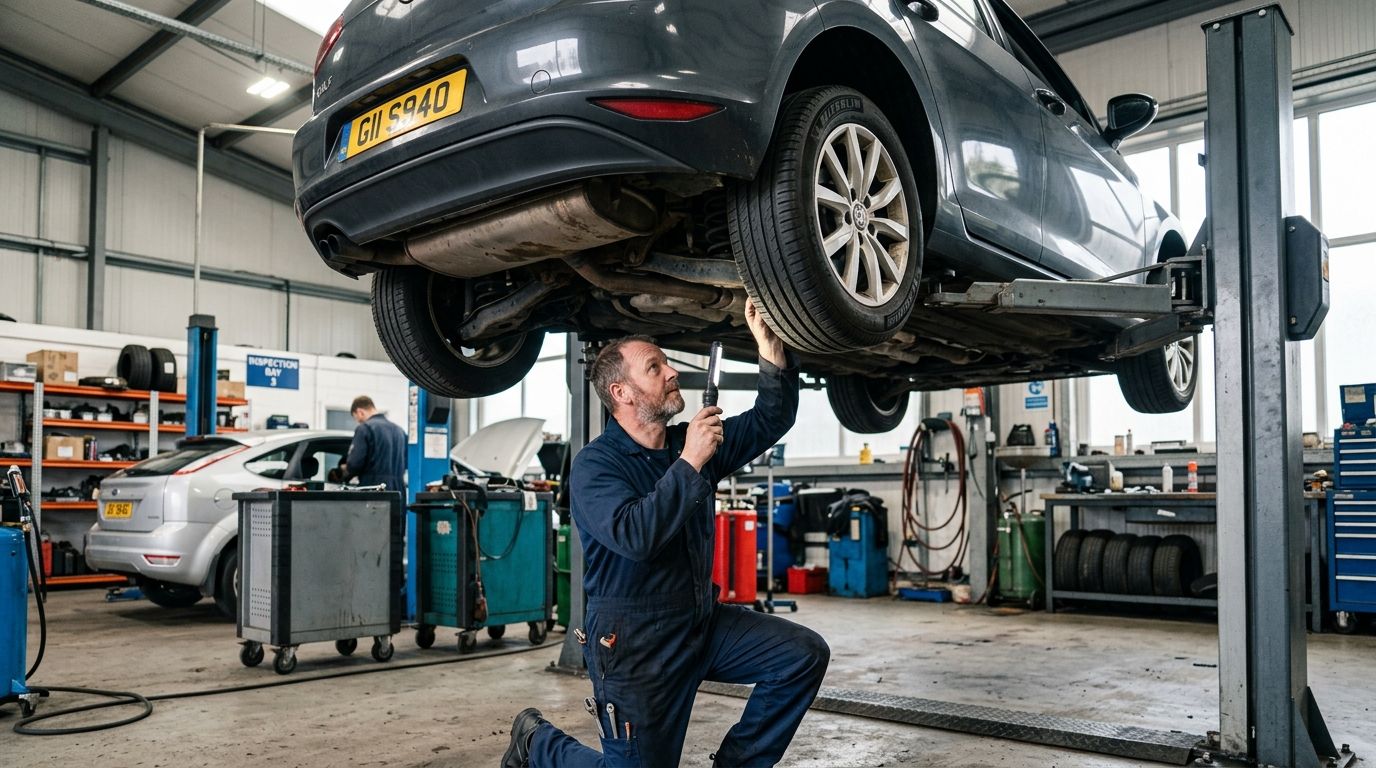 Wizyta w stacji kontroli pojazd&oacute;w lub u zaufanego mechanika