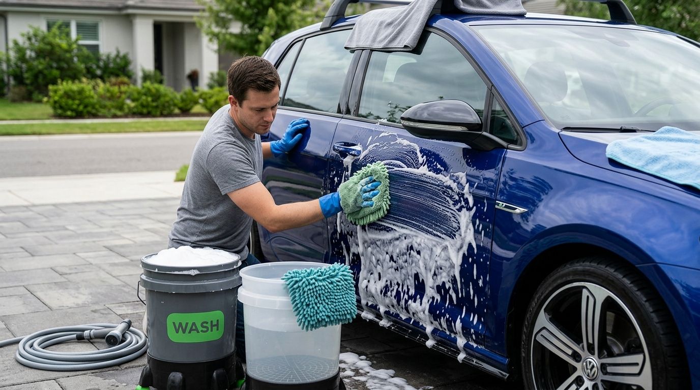 Jak myć samochód bez ryzyka zarysowań na lakierze?